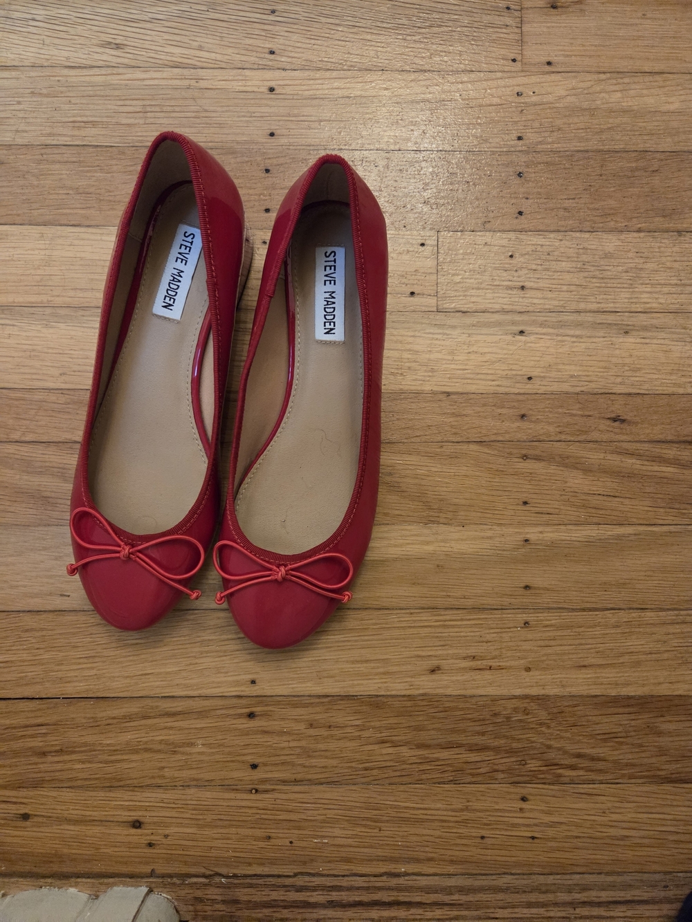 Steve Madden Red Bow Ballet Flats